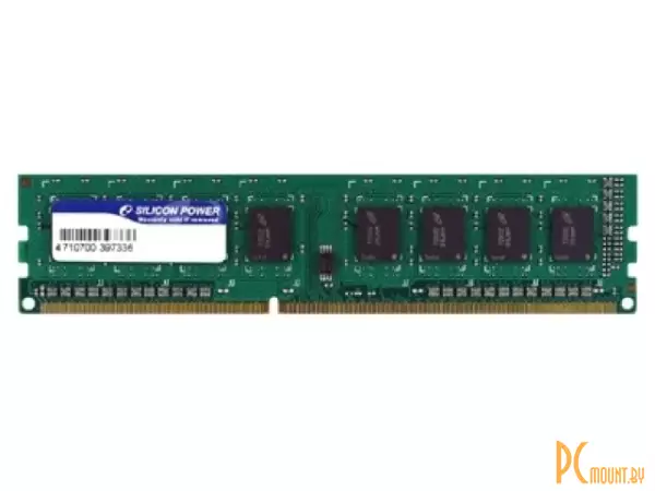 Память оперативная DDR3, 8GB, PC12800 (1600MHz), Silicon Power SP008GBLTU160N02