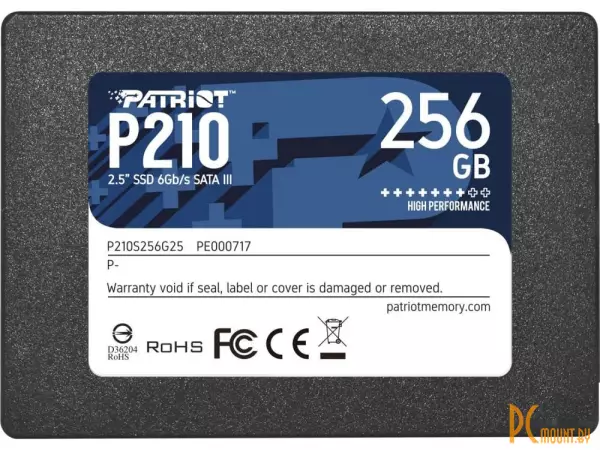 SSD 256GB Patriot P210S256G25 25" SATA-III