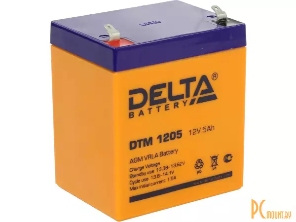 Источник бесперебойного питания UPS Аккумулятор Delta DTM 1205