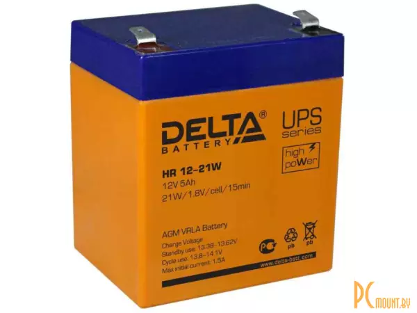 Источник бесперебойного питания UPS Аккумулятор Delta HR 12-21W